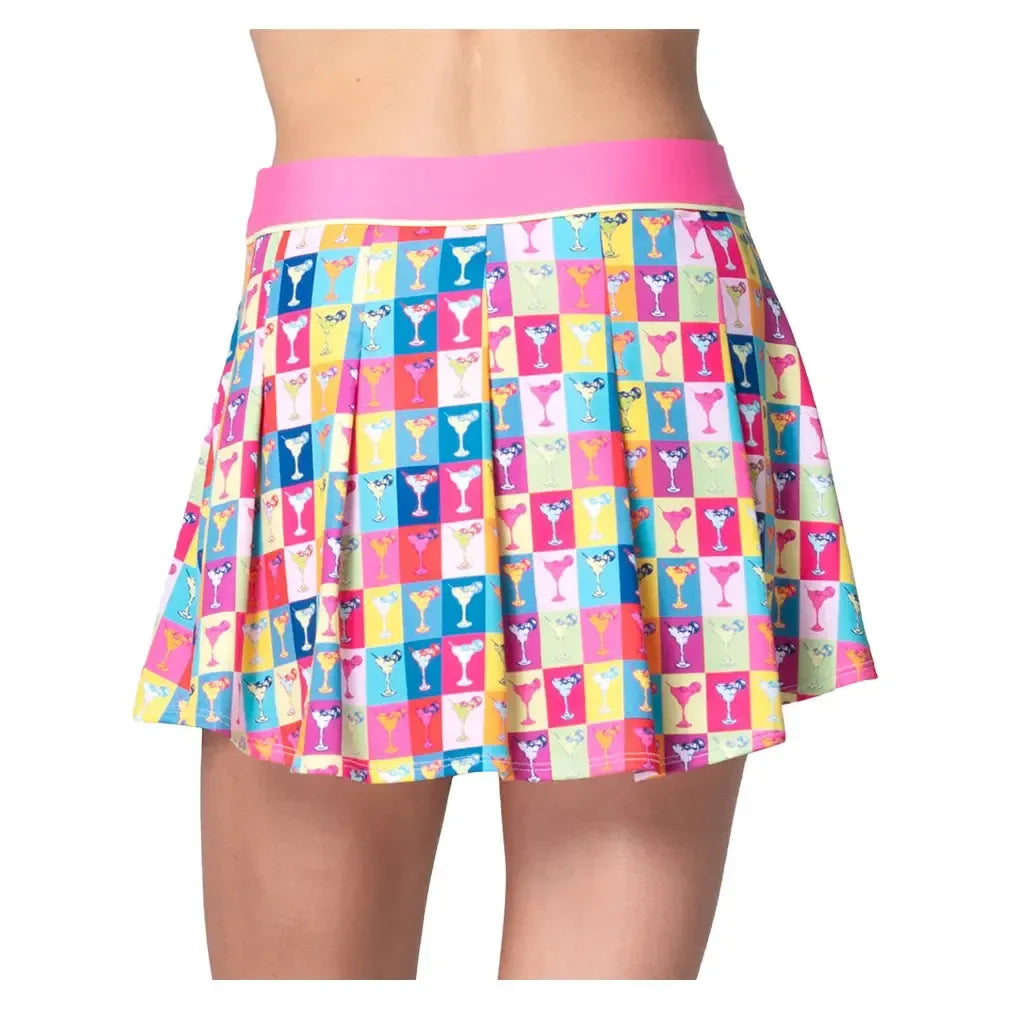 Women's Margarita Pop Art Pleat Tennis Skort Mulberry