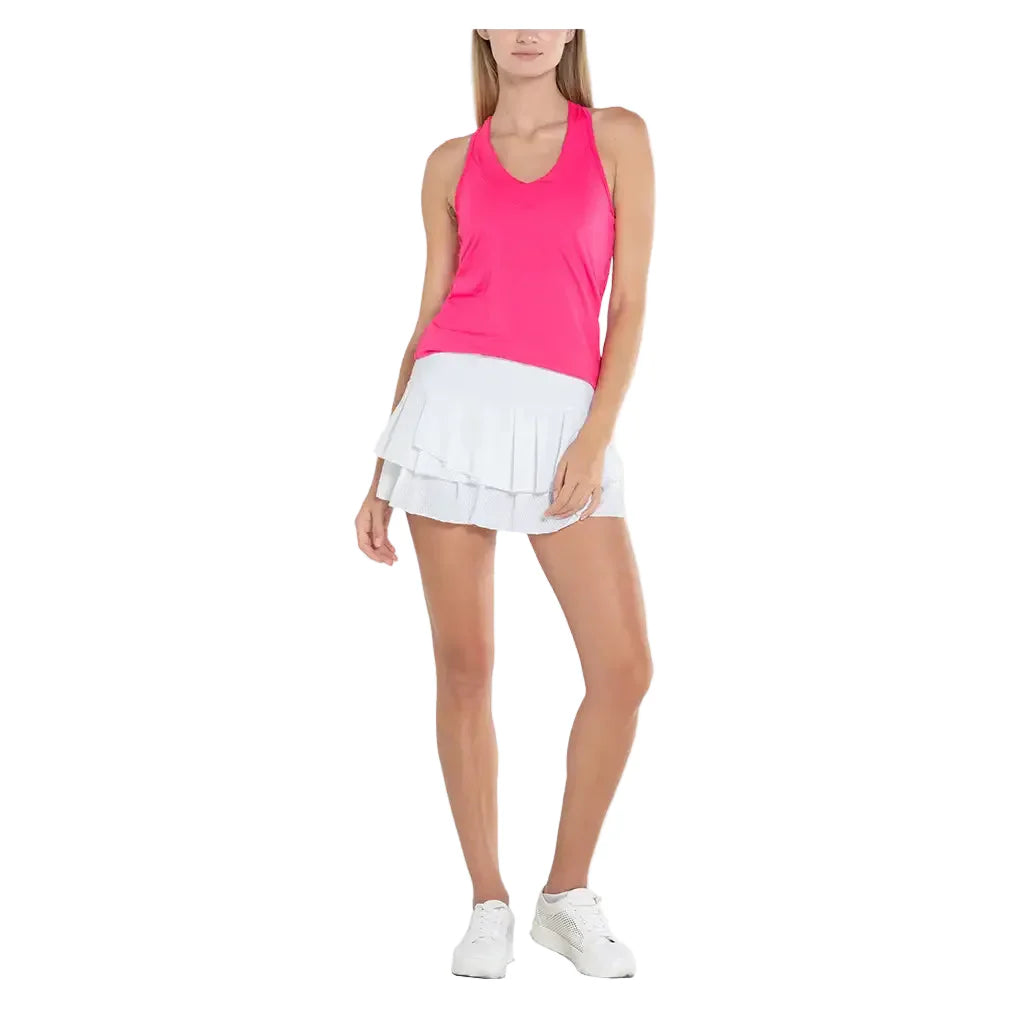 Women's V-Neck Tennis Tank with Bra