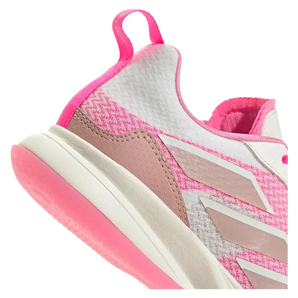 Women's AvaFlash Tennis Shoes Core White and Lucid Pink