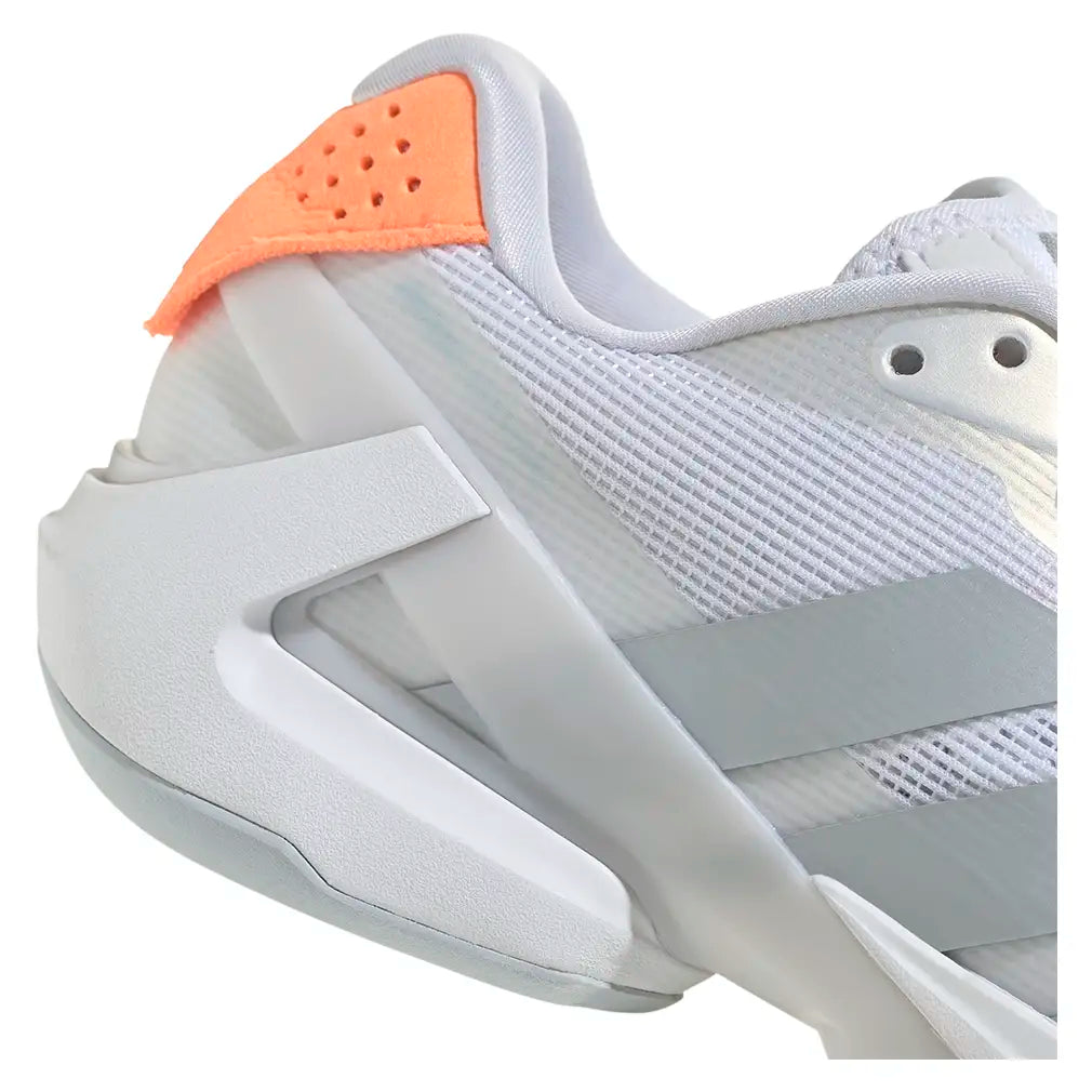 Women's Adizero Ubersonic 5 Tennis Shoes Footwear White and Beam Orange