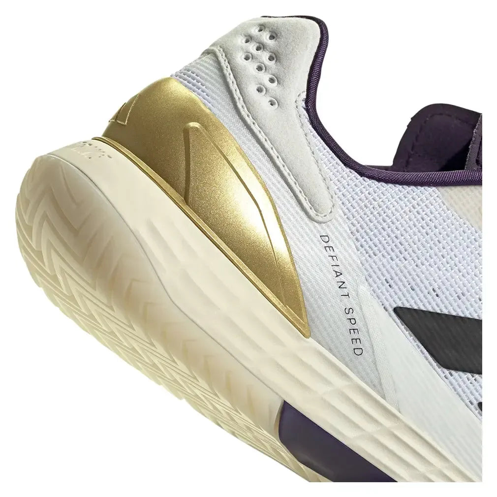 Men's Defiant Speed 2 Tennis Shoes Footwear White and Aurora Plum