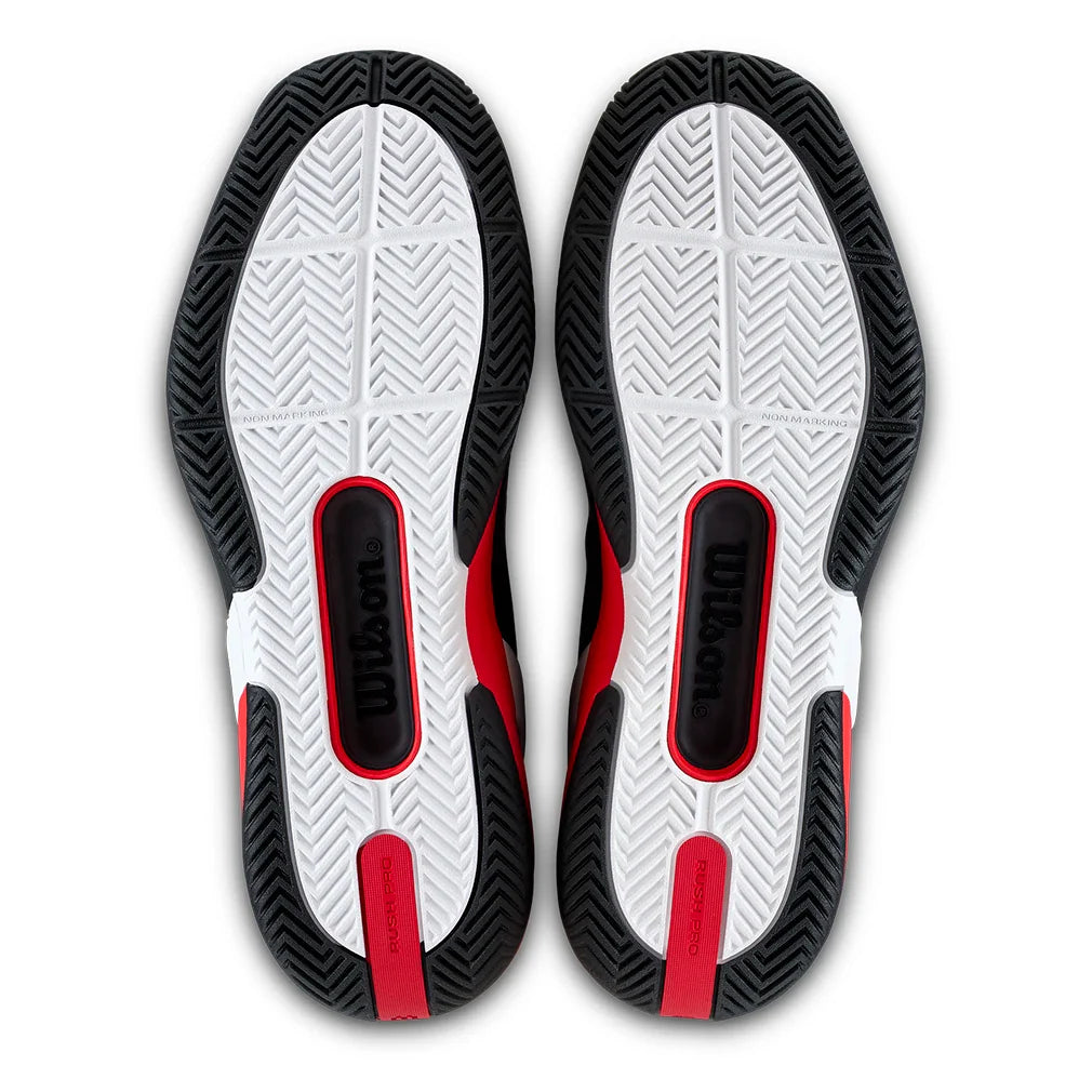 Men's Rush Pro 5 Tennis Shoes Black and Infrared
