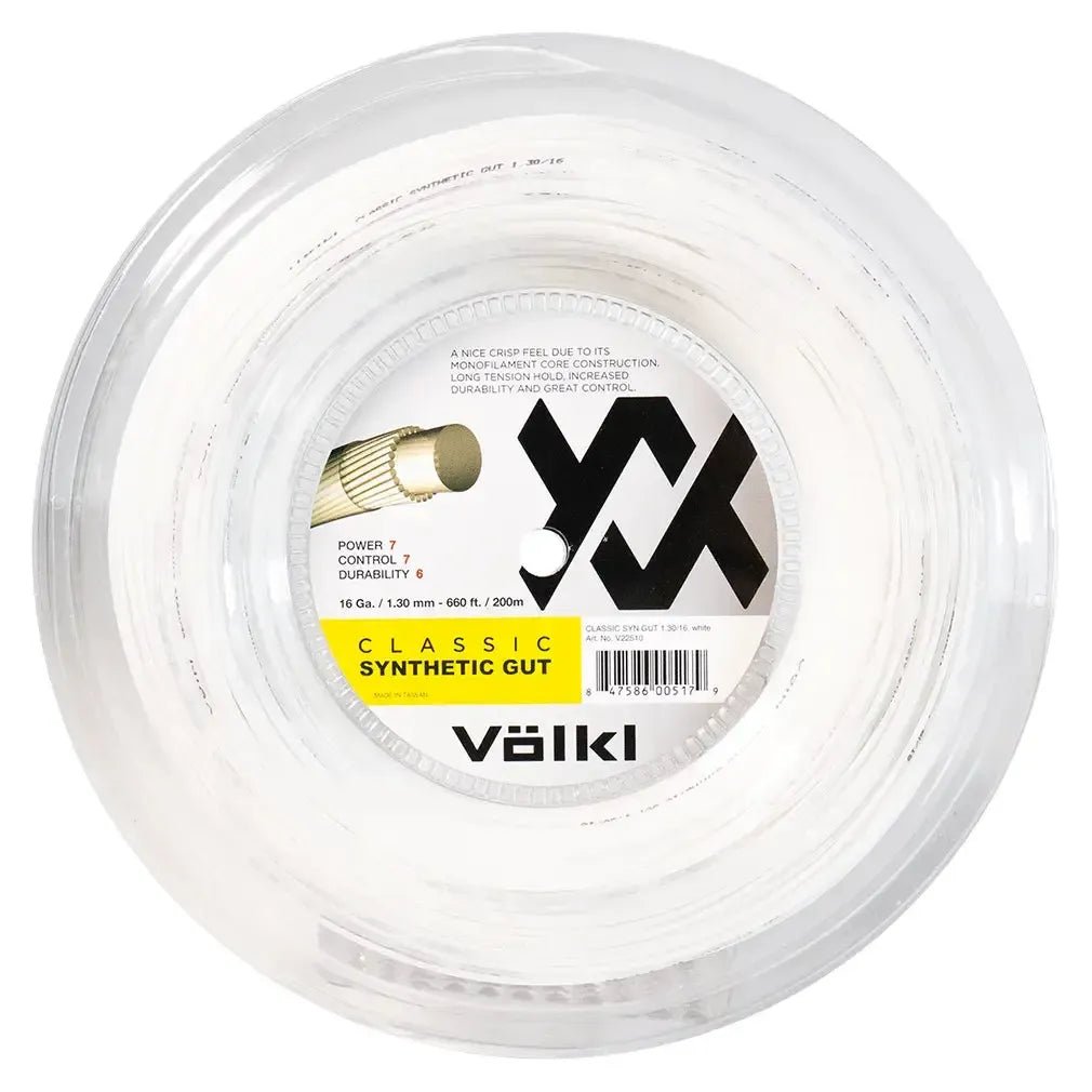 Classic Synthetic Gut 16G/1.30 Reel String WhiteTienda Tennis