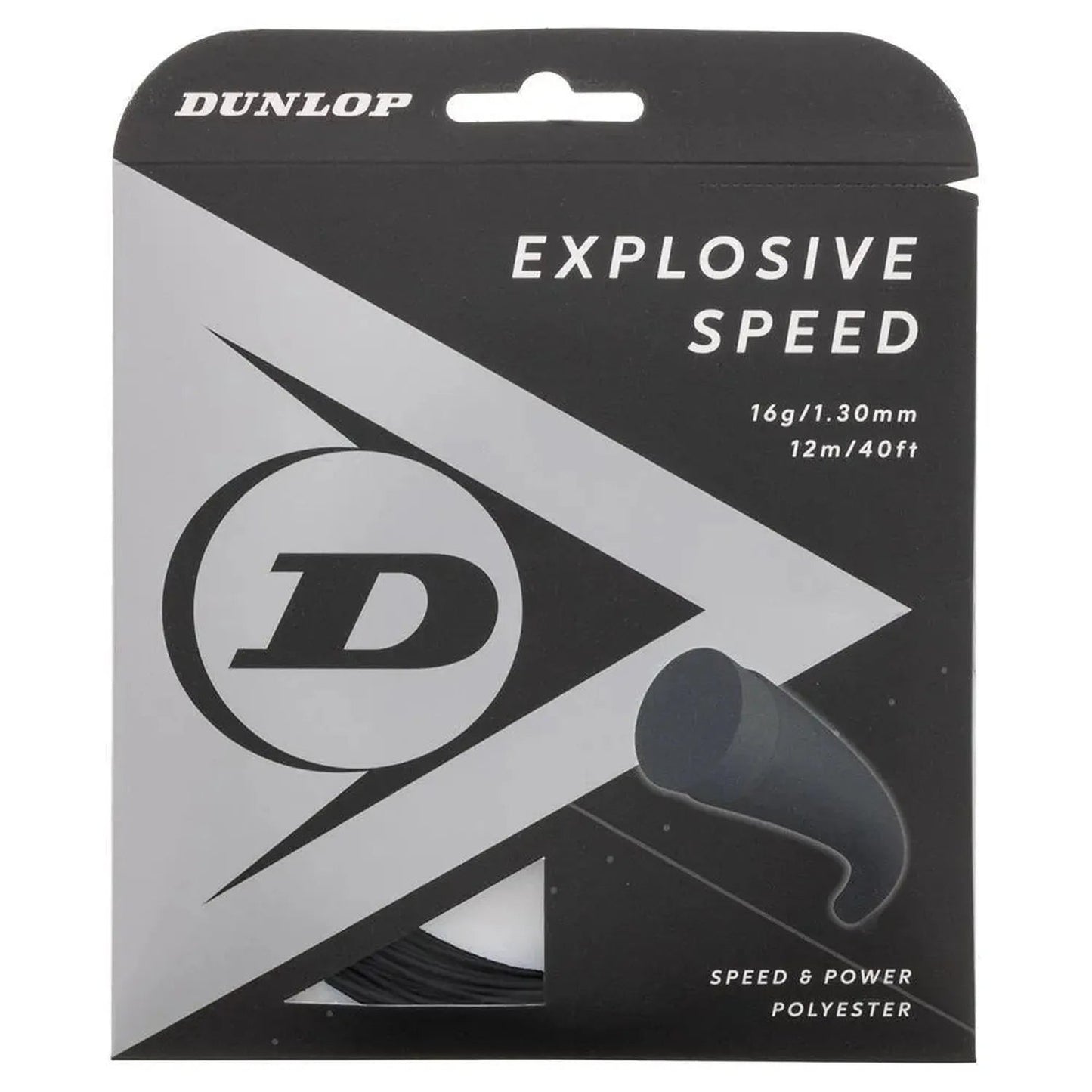 Explosive Speed Black 16G Tennis StringTienda Tennis