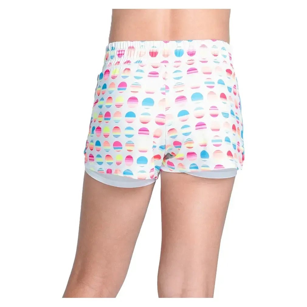Girls' Retro Sunset Tennis Short WhiteTienda Tennis