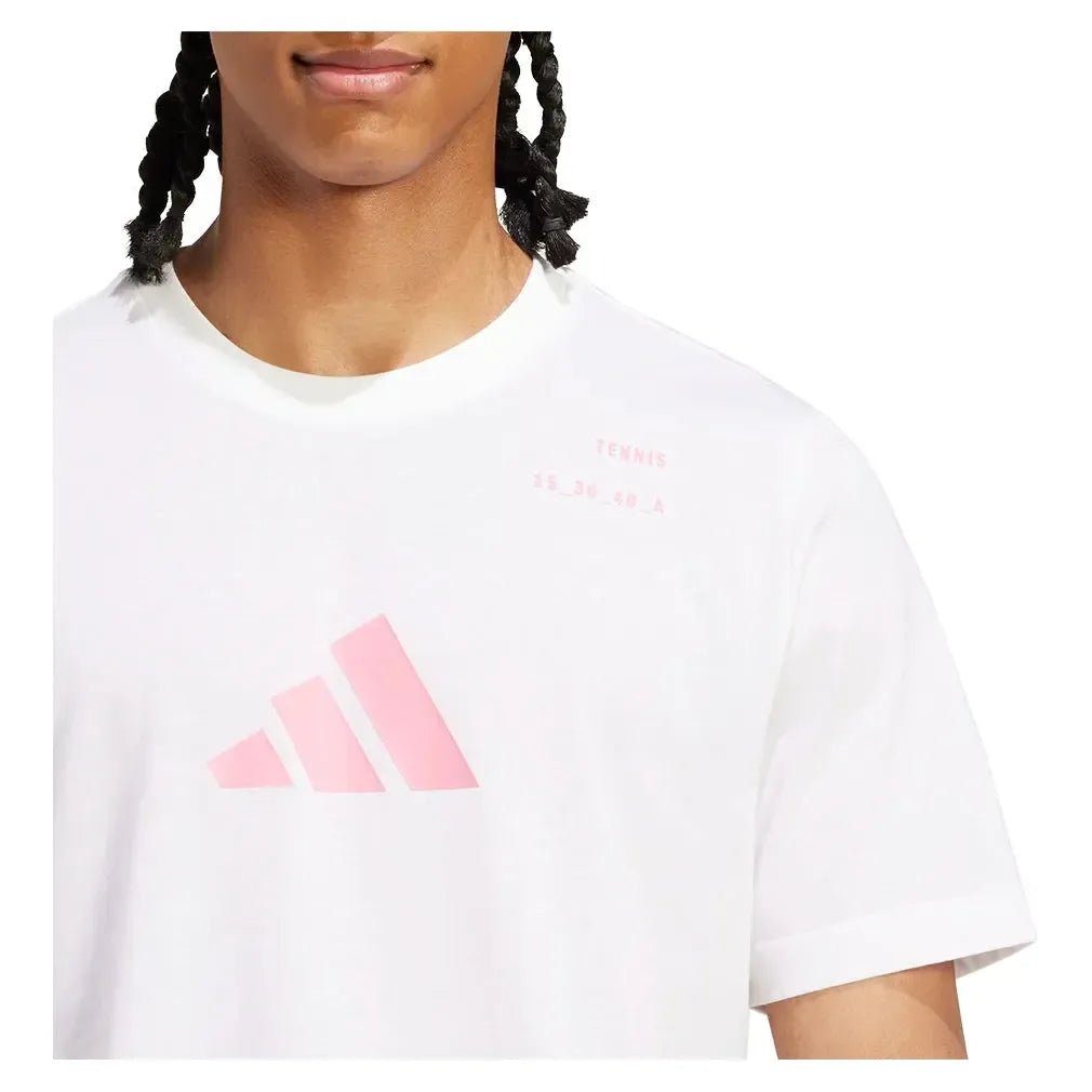 Men's Category Graphic Tennis Tee WhiteTienda Tennis
