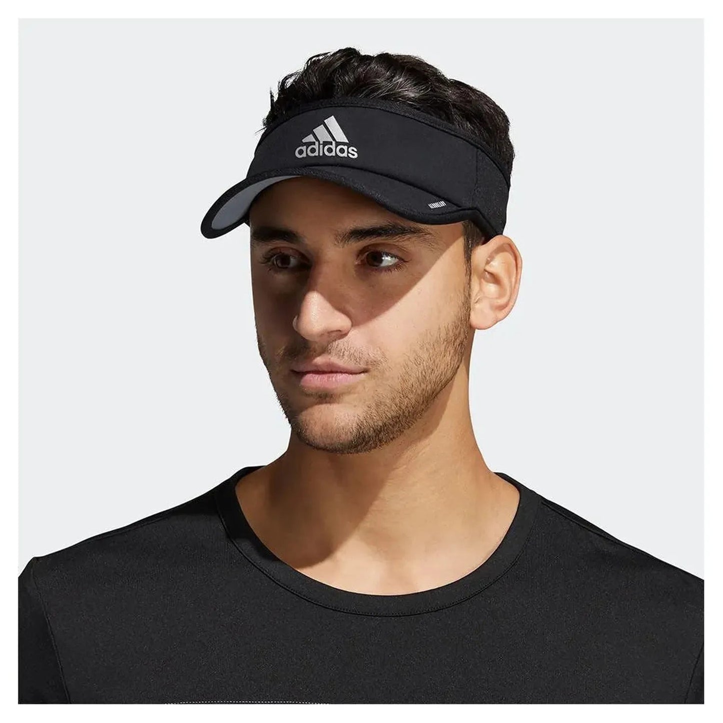 Men's Superlite 2 Visor Black and Silver ReflectiveTienda Tennis