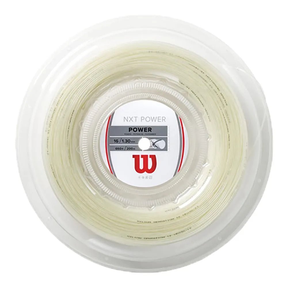 NXT Power 16 200M Tennis String Reel NaturalTienda Tennis