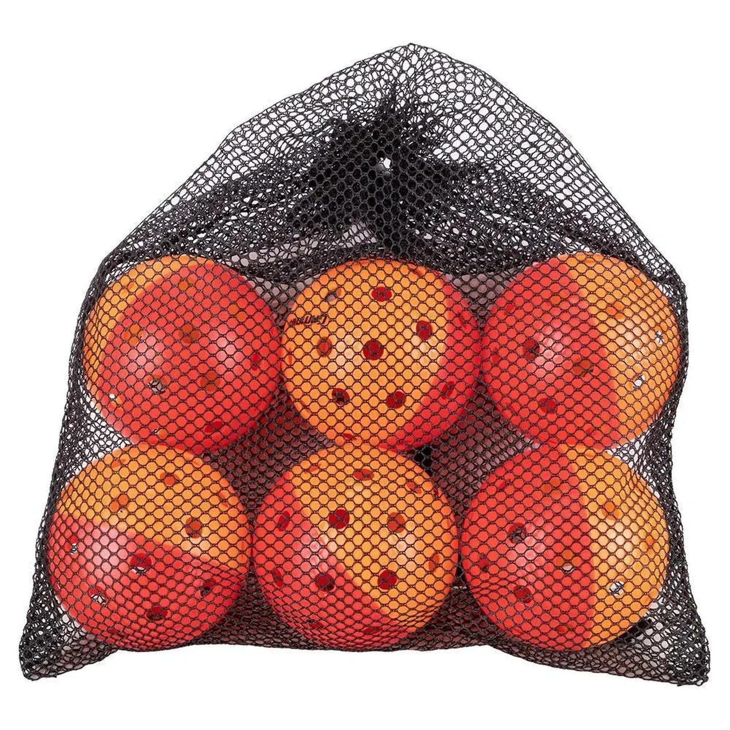 Outdoor Pickleball Training Balls Bag of 6 Red and OrangeTienda Tennis