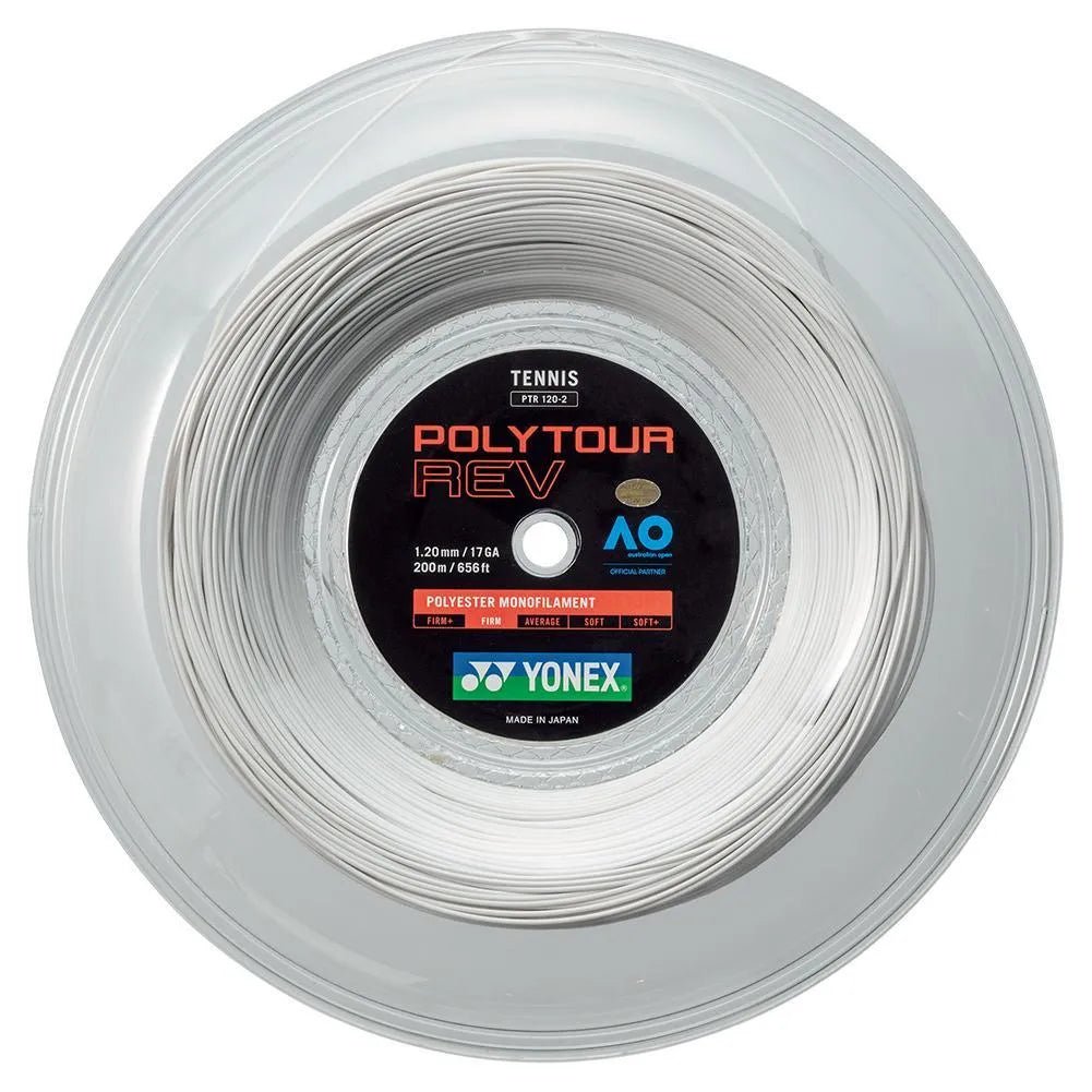 POLYTOUR REV Tennis String Reel WhiteTienda Tennis