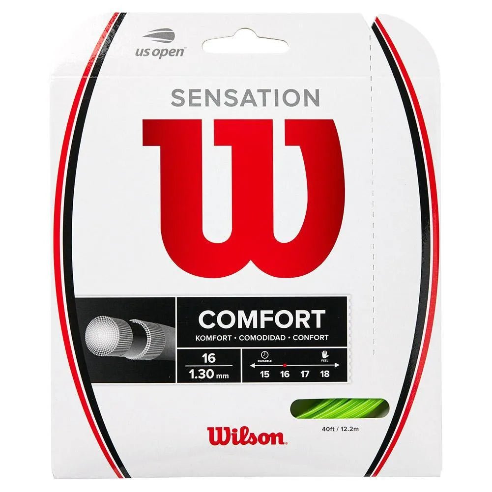 Sensation 16g Neon Green Tennis StringTienda Tennis