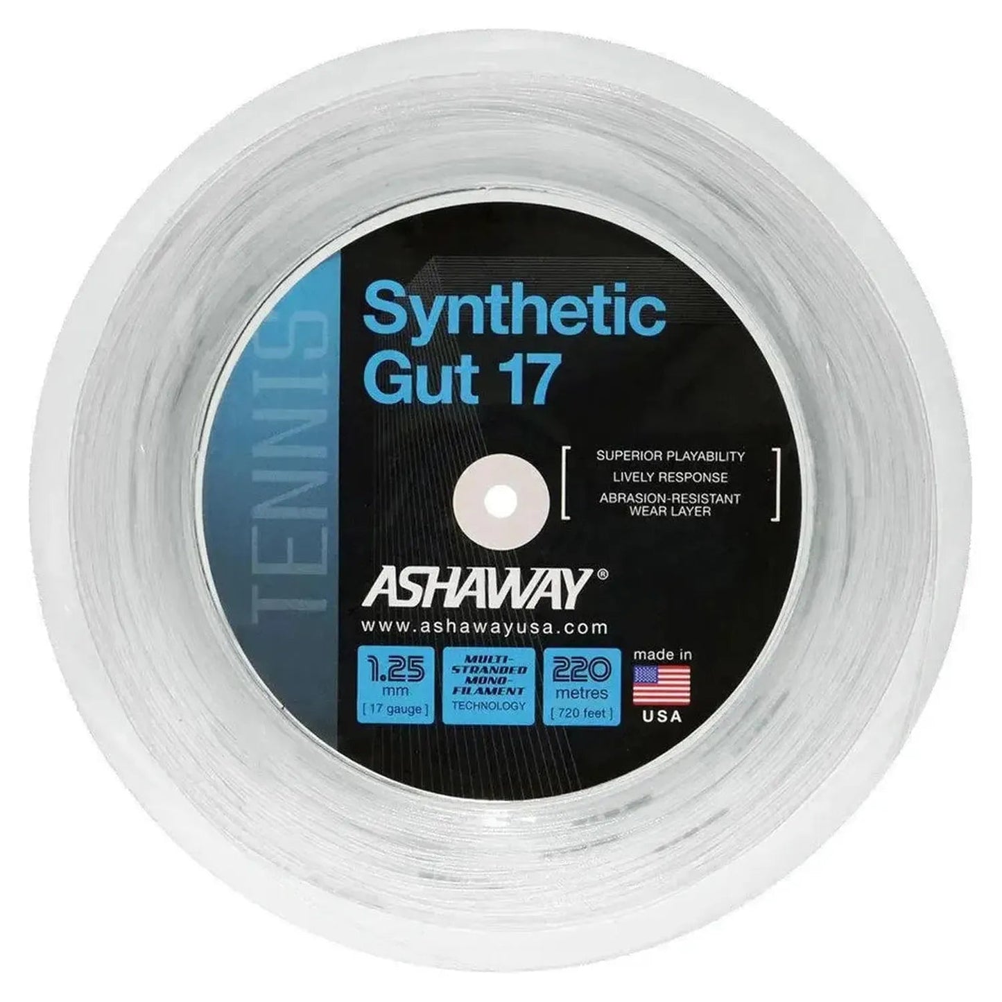 Synthetic Gut 17G 720 Foot Tennis String ReelTienda Tennis