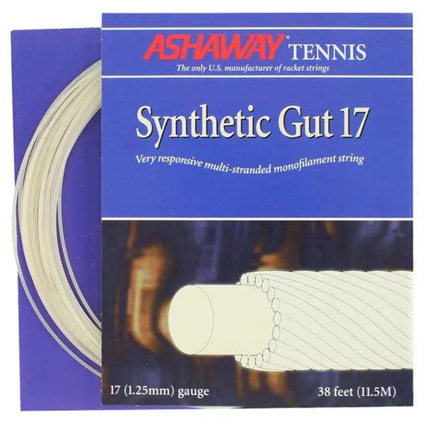 Synthetic Gut 17G Tennis String WhiteTienda Tennis