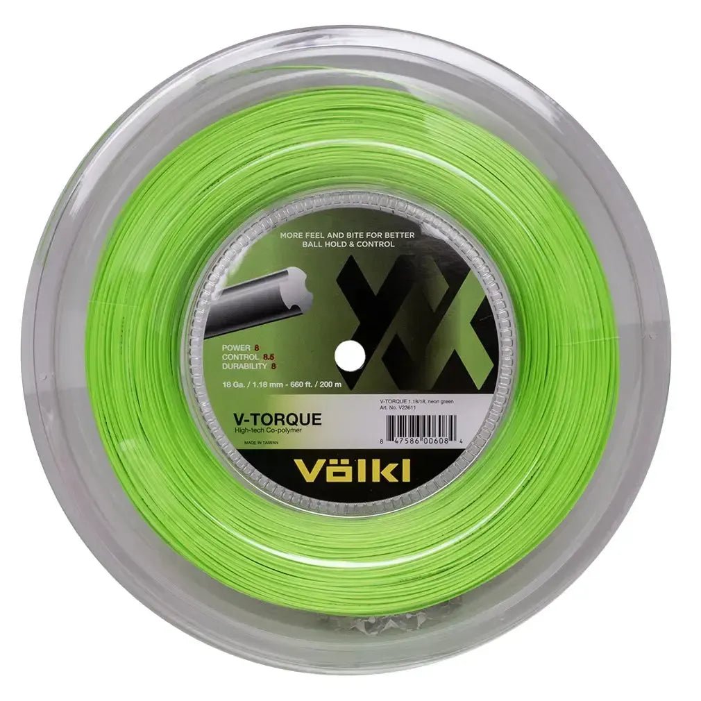 V - Torque 18G Tennis String Reel Neon GreenTienda Tennis