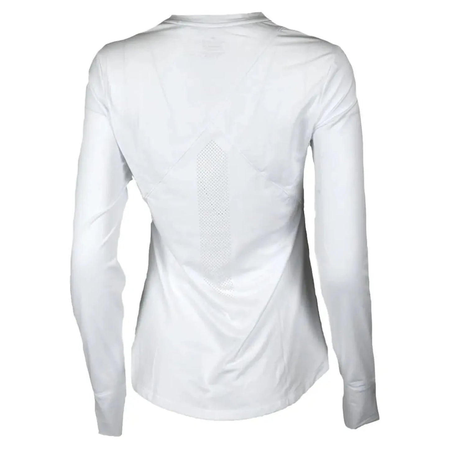 Womens Long Sleeve Performance Top White and BlackTienda Tennis
