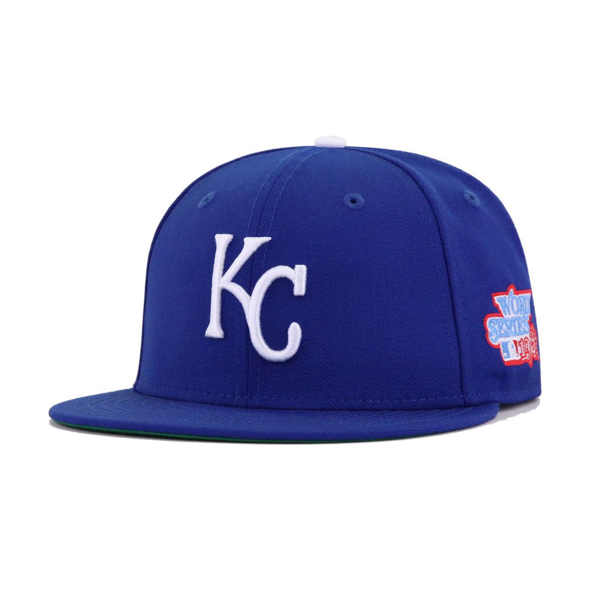 Kansas City Royals Light Royal Blue 1985 World Series Cooperstown Green Bottom New Era 59Fifty Fitted