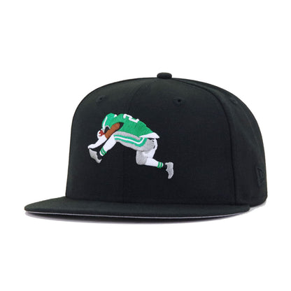 Philadelphia Eagles Black SAQUON REVERSE HURDLE New Era 59Fifty Fitted