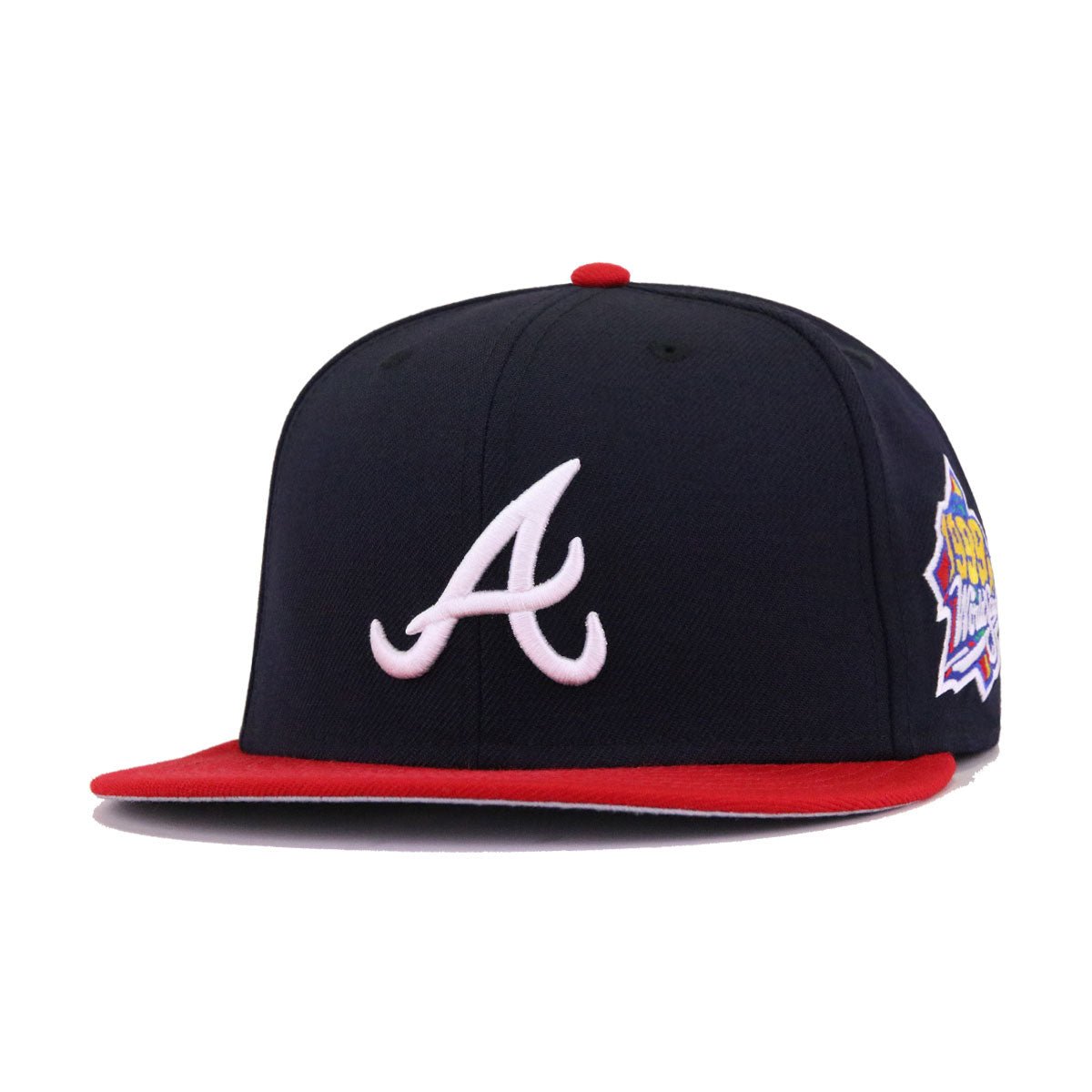 Atlanta Braves Navy Scarlet 1999 World Series Cooperstown New Era 59Fifty Fitted