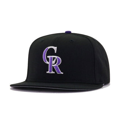 Colorado Rockies Black Cooperstown AC New Era 59Fifty Fitted