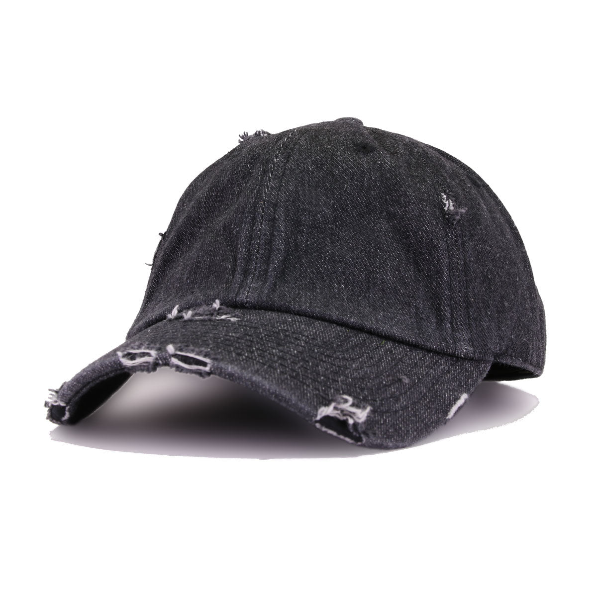 Distressed Black Denim KBEthos Vintage Dad Hat