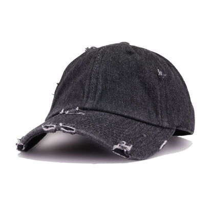 Distressed Black Denim KBEthos Vintage Dad Hat