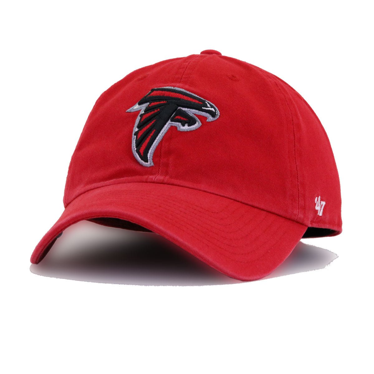 Atlanta Falcons Front Door Red 47 Brand Clean Up Dad Hat