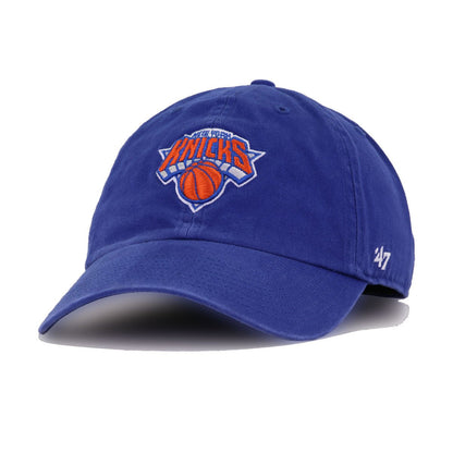 New York Knicks Light Royal Blue 47 Brand Clean Up Dad Hat