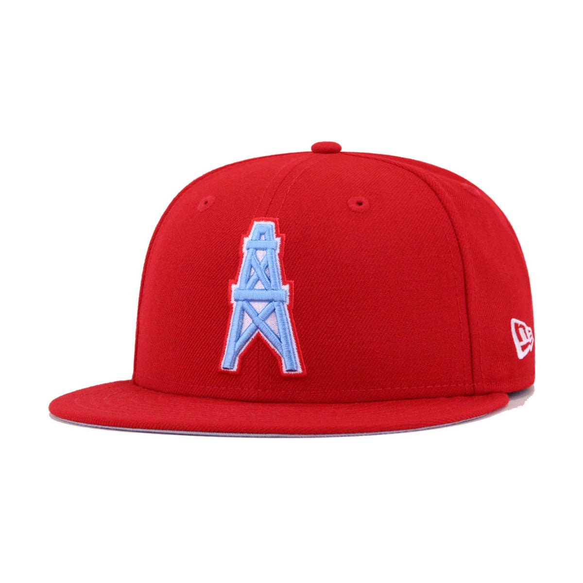Houston Oilers Front Door Red New Era 59Fifty Fitted