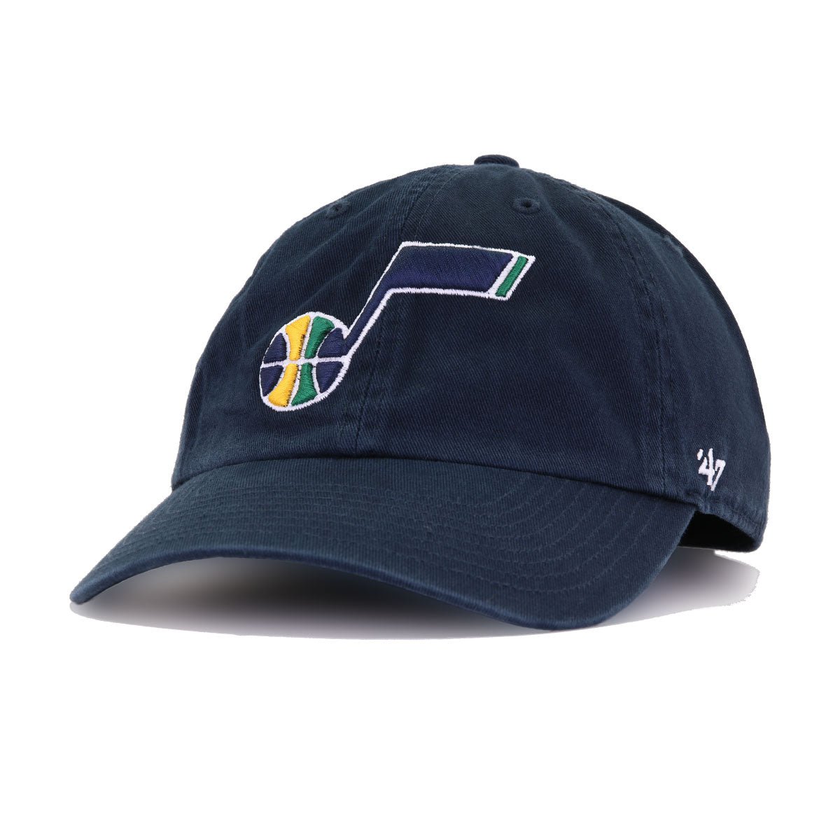 Utah Jazz Navy 47 Brand Clean Up Dad Hat