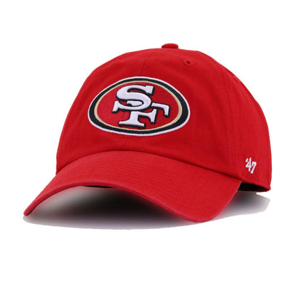 San Francisco 49ers Front Door Red 47 Brand Clean Up Dad Hat