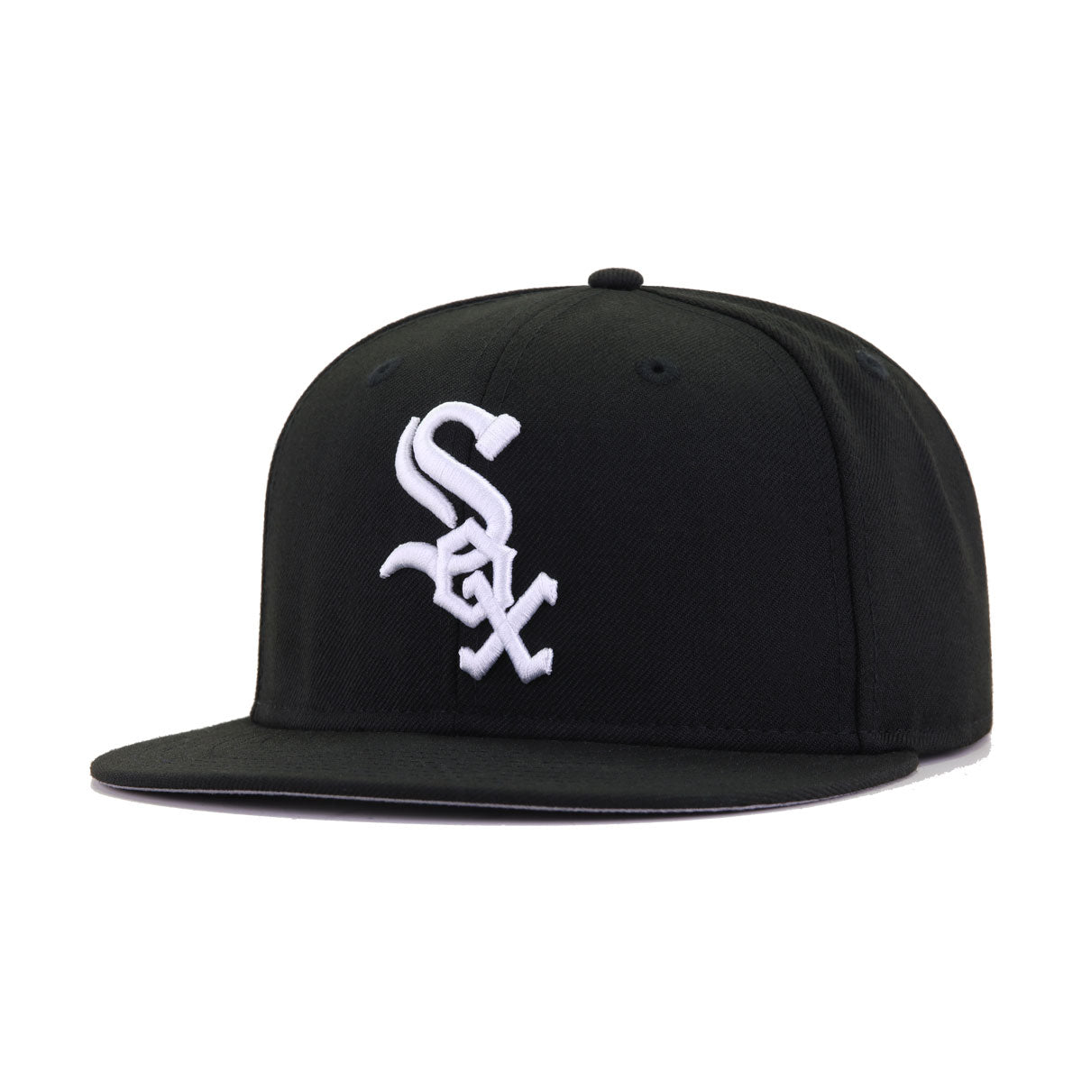 Chicago White Sox Black Cooperstown AC New Era 59Fifty Fitted