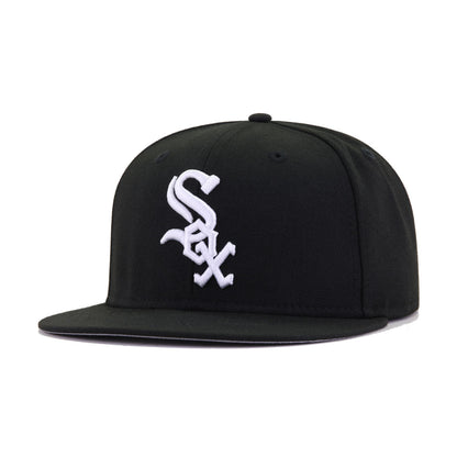 Chicago White Sox Black Cooperstown AC New Era 59Fifty Fitted