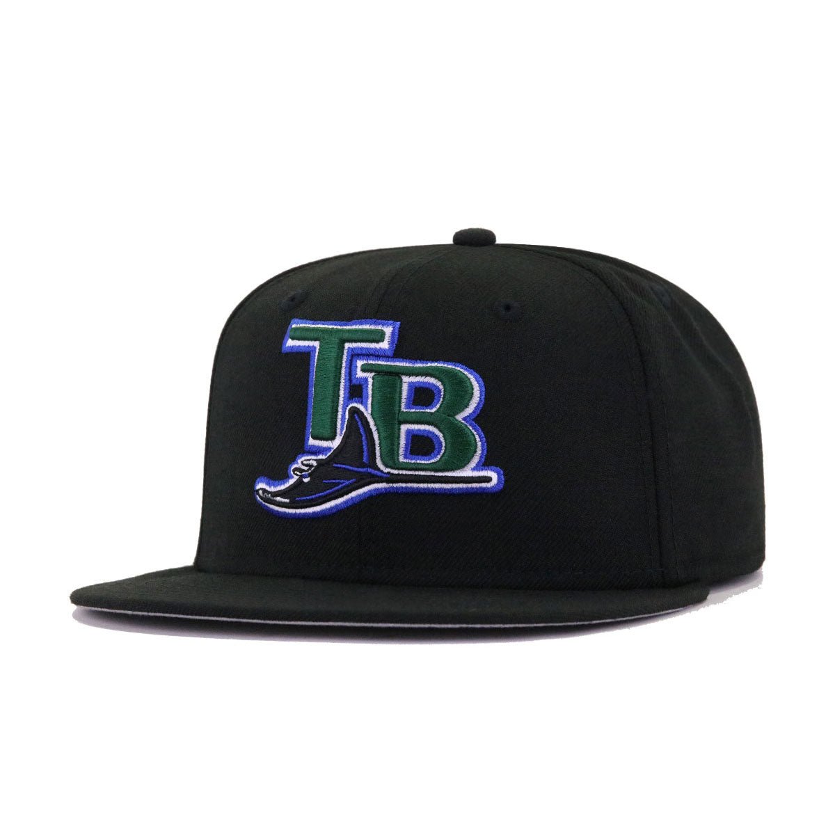 Tampa Bay Rays Black 2001 Cooperstown AC New Era 59Fifty Fitted