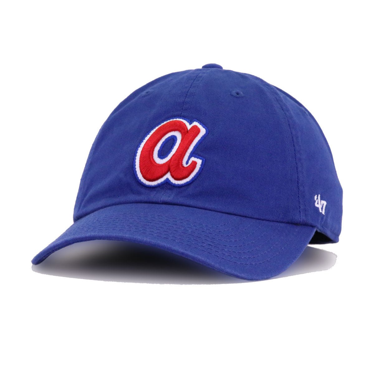Atlanta Braves Light Royal Blue Cooperstown 47 Brand Clean Up Dad Hat