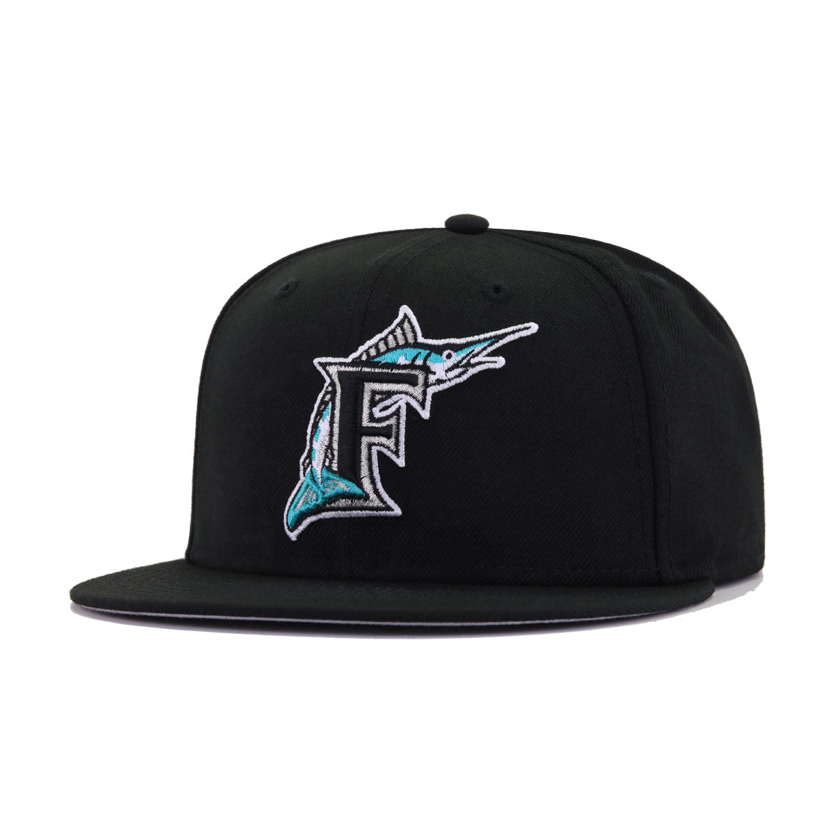 Florida Marlins Black Cooperstown AC New Era 59Fifty Fitted