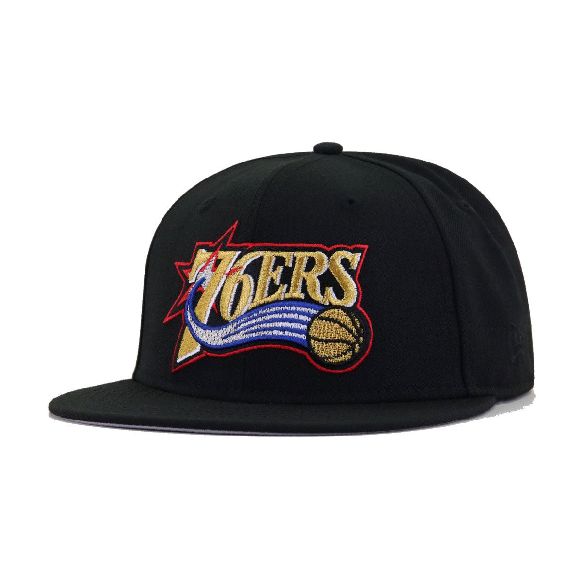 Philadelphia 76ers Black 1997 New Era 59Fifty Fitted