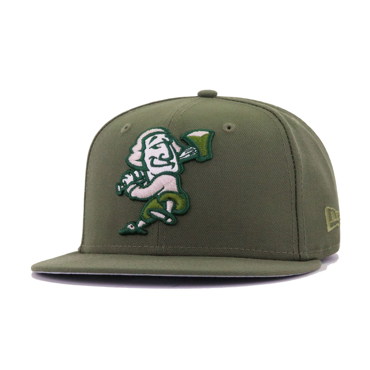 Fredericksburg Nationals New Olive OLD MONEY New Era 59Fifty Fitted