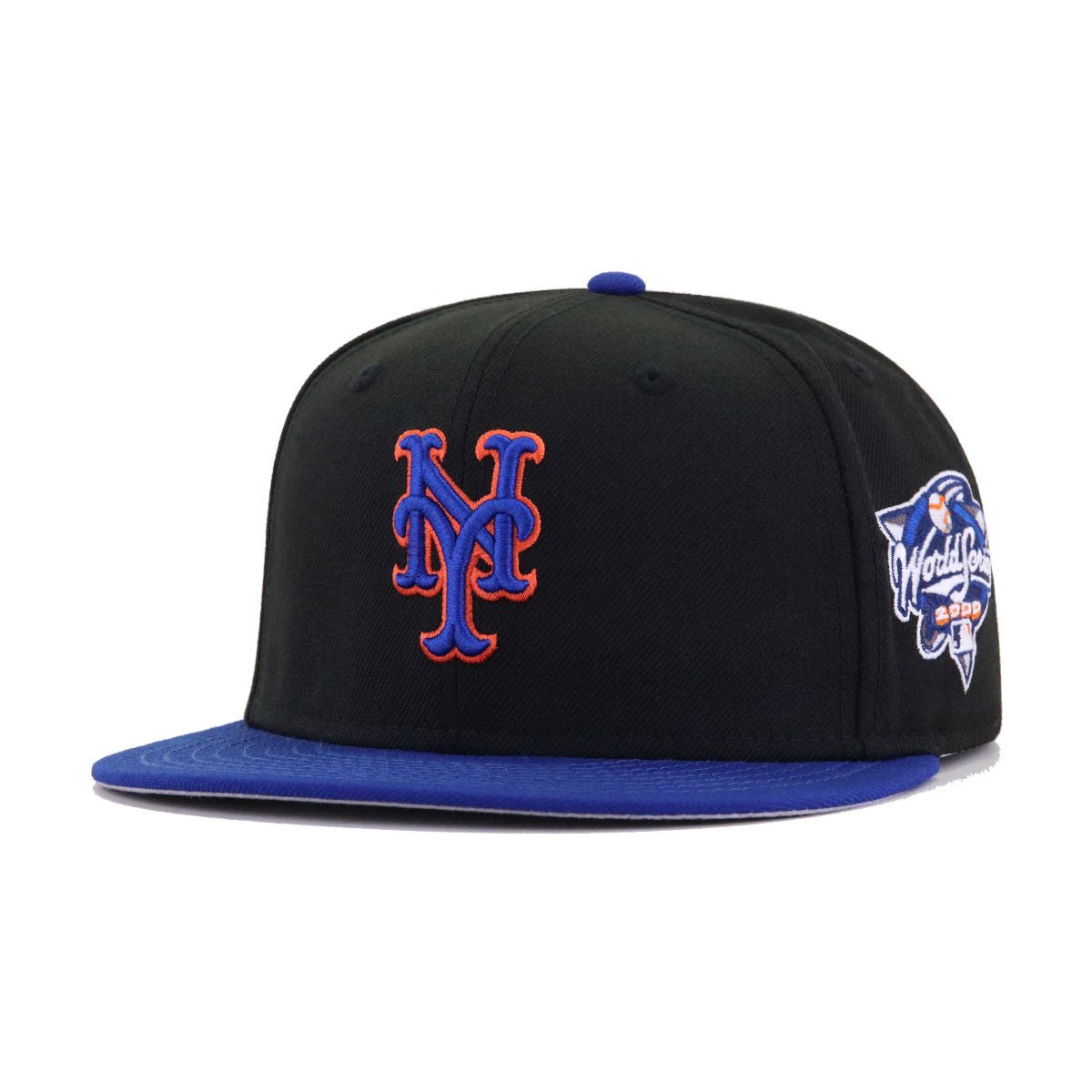 New York Mets Black Light Royal Blue 2000 World Series Cooperstown New Era 59Fifty Fitted