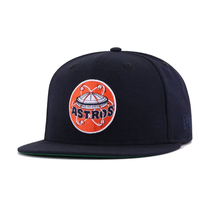 Houston Astros Navy 1965 Astrodome Green Bottom New Era 59Fifty Fitted
