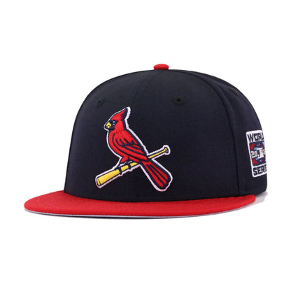 St Louis Cardinals Navy Scarlet 2006 World Series Cooperstown New Era 59Fifty Fitted