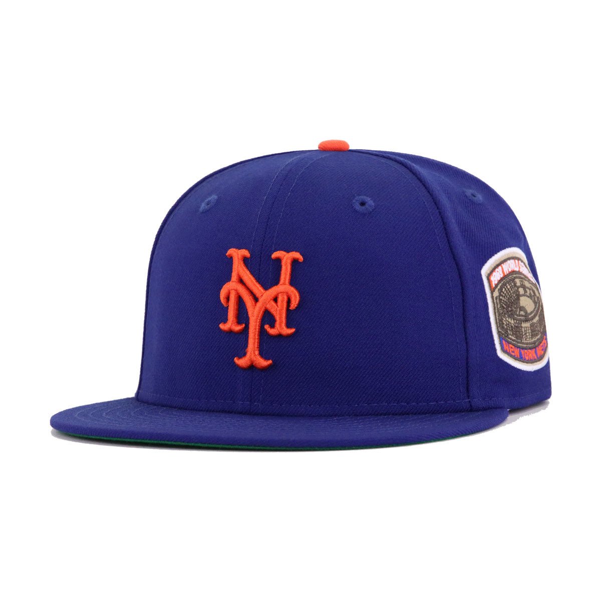 New York Mets Dark Royal Blue 1969 World Series Cooperstown Green Bottom New Era 59Fifty Fitted