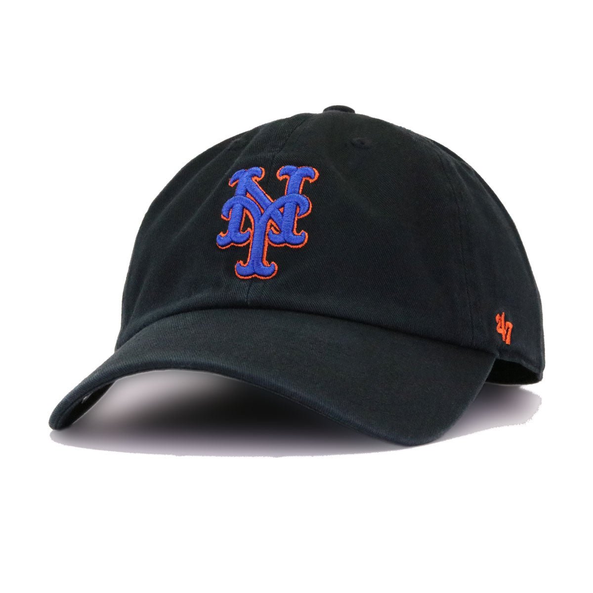 New York Mets Black 47 Brand Clean Up Dad Hat