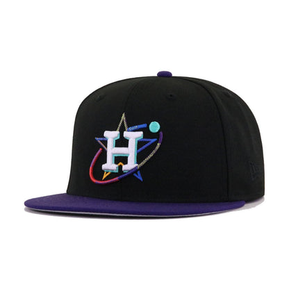 Houston Astros Black Purple ORION New Era 59Fifty Fitted