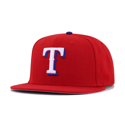 Texas Rangers Scarlet Cooperstown AC New Era 59Fifty Fitted