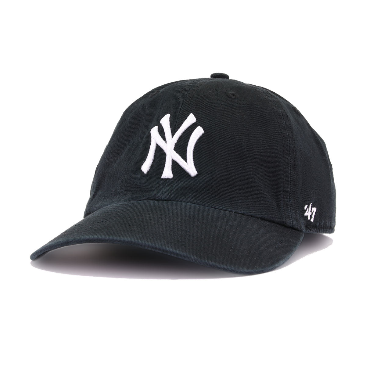 New York Yankees Black 47 Brand Clean Up Dad Hat