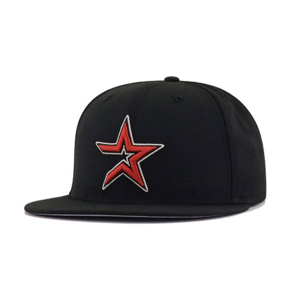 Houston Astros Black Cooperstown AC New Era 59Fifty Fitted
