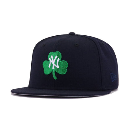 New York Yankees Navy Lucky Shamrock New Era 59Fifty Fitted