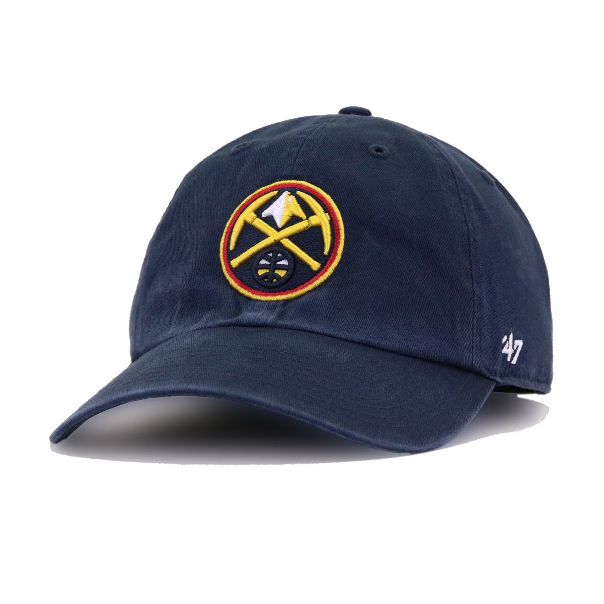 Denver Nuggets Navy 47 Brand Clean Up Dad Hat