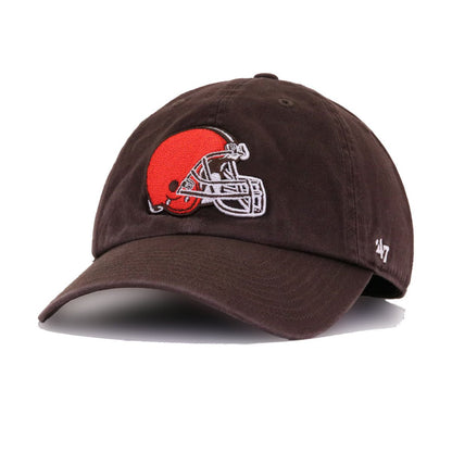 Cleveland Browns Walnut 47 Brand Clean Up Dad Hat