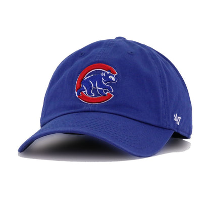 Chicago Cubs Dark Royal Blue 47 Brand Clean Up Dad Hat